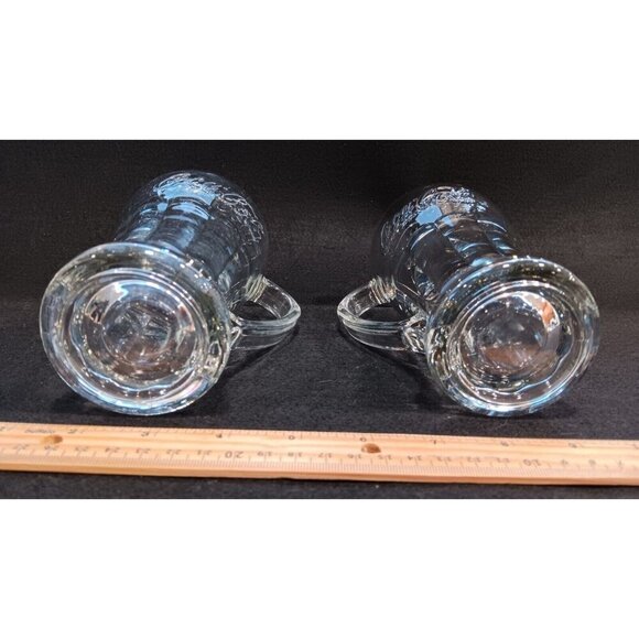 Lot Of 2 x VINTAGE LIBBEY COCA COLA DRINKING GLASSES WITH HANDLE 6.25" TALL - Picture 8 of 10